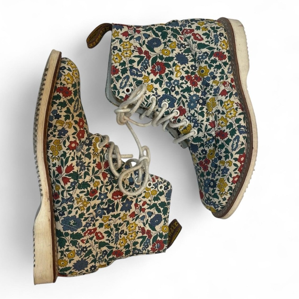 Dr. Martens x Liberty London floral combat boots